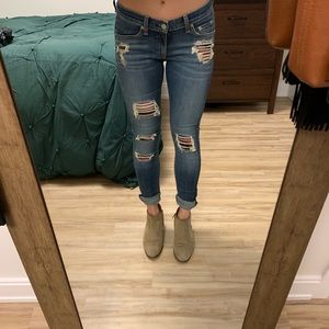 Rag & Bone - Flannel Patched Jeans